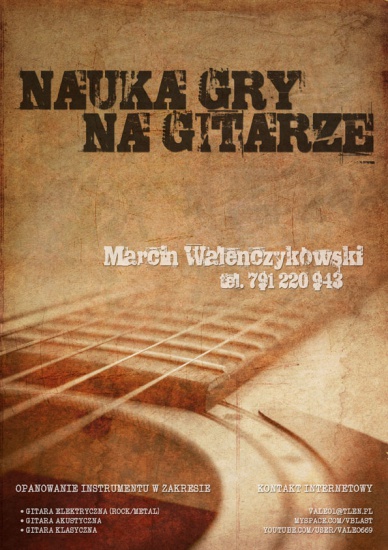 Nauka gry na gitarze - Bydgoszcz!